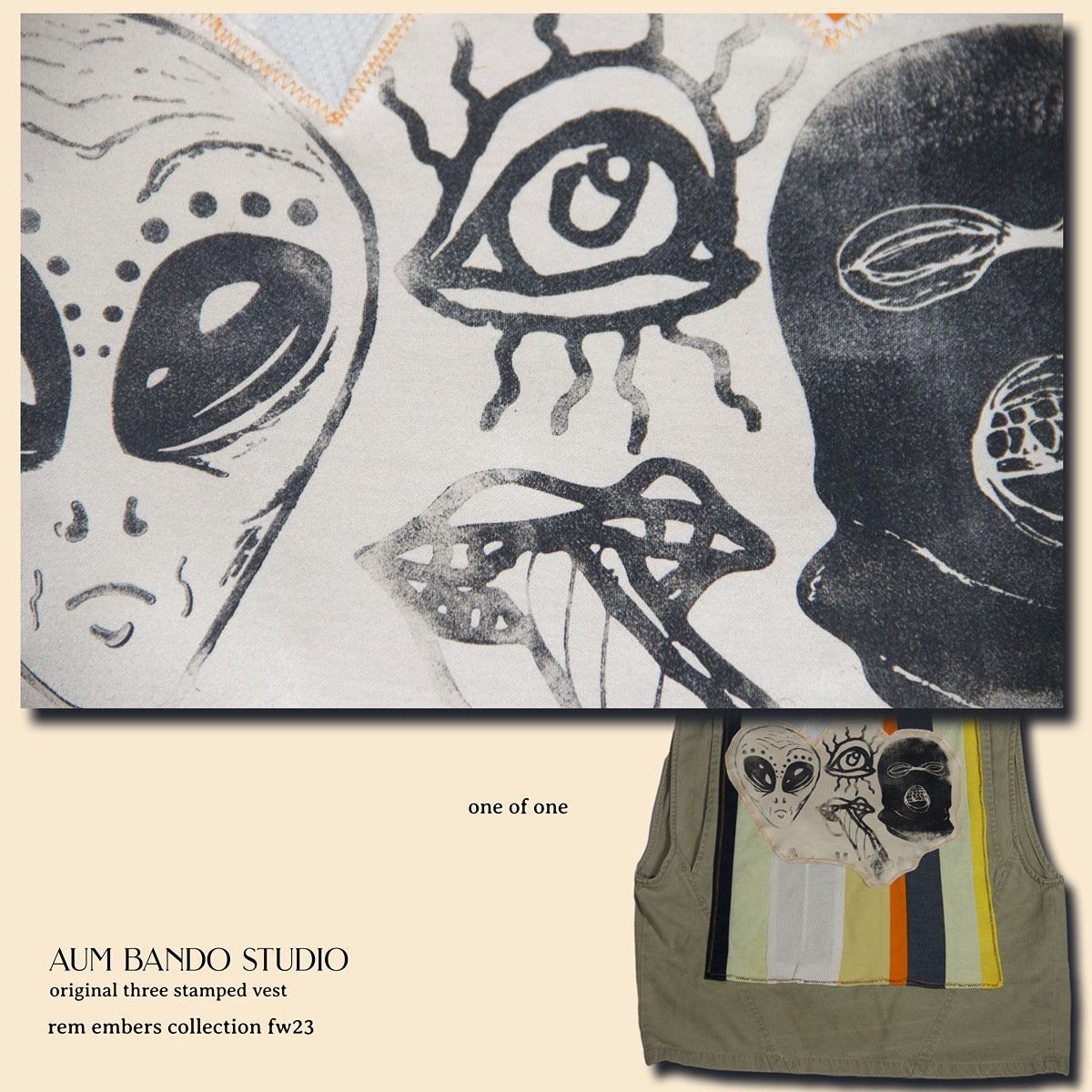 Original Three Stamped Vest (1 of 1)