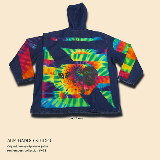 Original Three Tye Dye Denim Jacket (1 of 1)