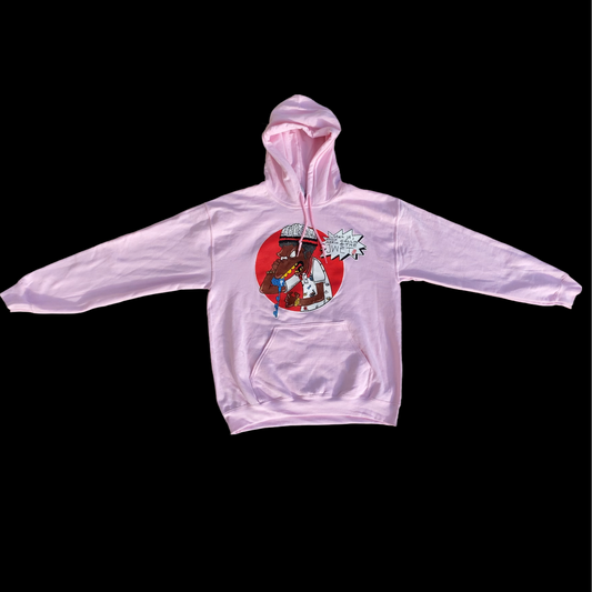 "Stop Calling for the jwet" Pink Hoodie